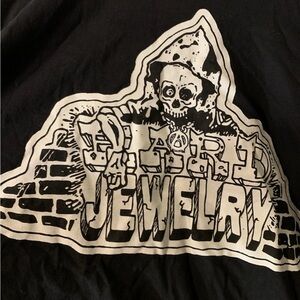 Hard jewelry mens sz 2XL 2021 sweater Black Graphic with Skeleton Design